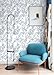 Micpolo Peel and Stick Wallpaper Blue and White Floral Wall Paper for Bedroom Blue Contact Paper for Cabinets Self-Adhesive Removable Wallpaper for Bathroom Kitchen Wall Decor 118