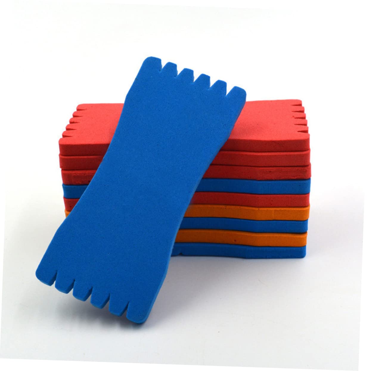 LAPYAPPE 10Pcs Sponge Wrapped Wire Fishing Line Board Spool Accessories Lightweight Winding Board with Slots for Easy Operation Random for Fishing Line