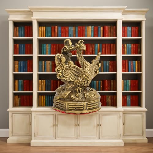 Estatua de Fénix de Latón 6x6x8 cm Feng Shui Decoración miniatura 4
