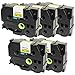 Produktbild Prestige Cartridge 5 Kassetten TZe-C51 TZ-C51 schwarz auf signalgelb 24mm x 8m Schriftband kompatibel für Brother P-Touch PT-2430PC 3600 9600 9700 9800 D600VP D800W E300VP E550WVP E850 H500 P700 P750W