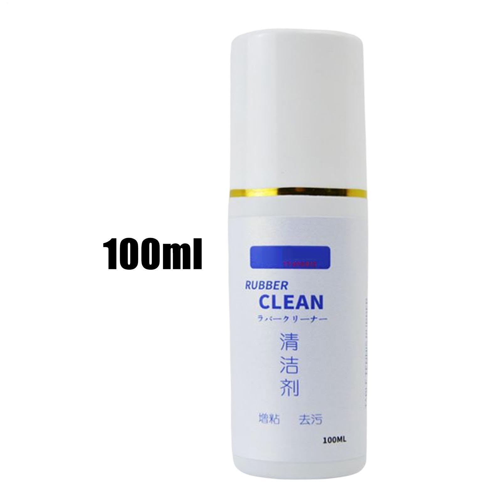 Limpiador de Goma para Pong de Mesa, Limpiador de Paleta para Raqueta de Pong, Botella de 100 ml
