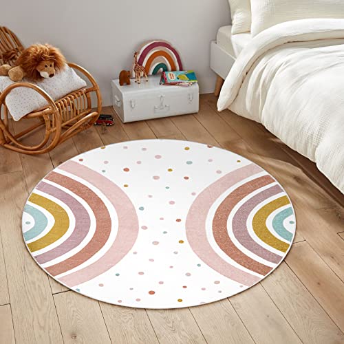 Staruia Colorful Round Rug For Nursery thumb #6