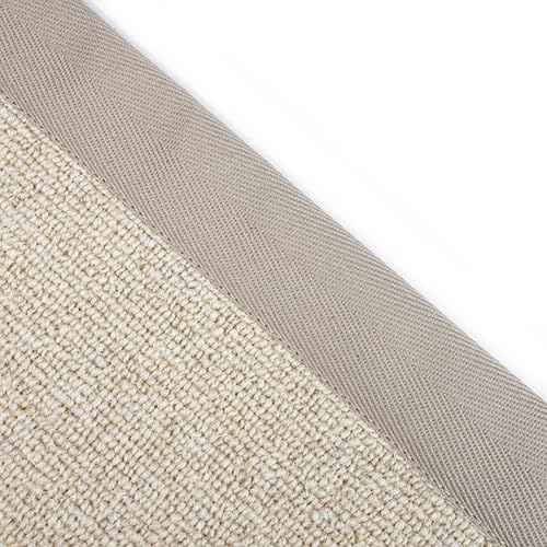 Herringbone Carpet Edge Binding Tape 120mm, Supplied by The Metre as One Continuous Length (Fawn)