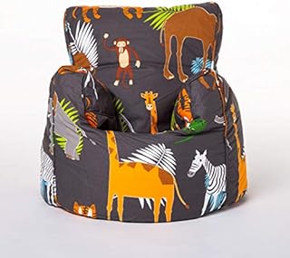 Shopisfy Kids Toddler Armchair | Soft Child Safe Seat Playroom Sofa | Comfy Children Furniture | Ergonomically Designed Bean Bag Chair (Africa)
