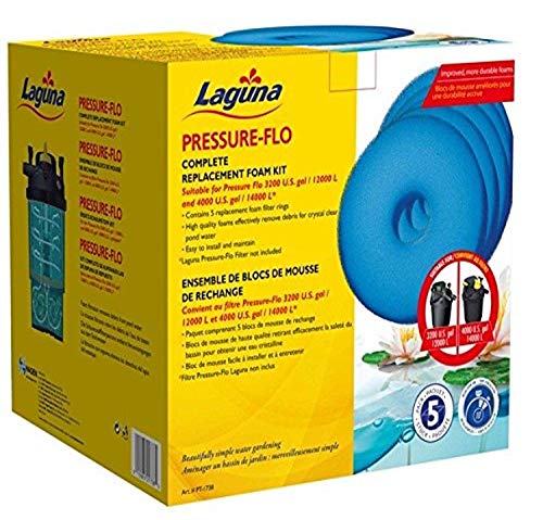 Laguna Ersatz Schaumstofffilter, für den Laguna Pressure-Flo 12000 und 14000, 5er Pack, 27.5 x 27.5 x 31 cm