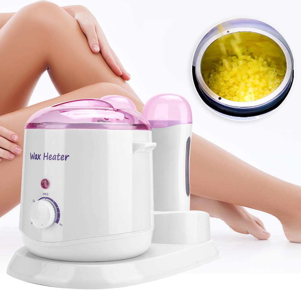 Chauffe Cire Epilation, 180W Salon Chauffe Cire Epilation Professionnelle 800 ML Machine à cirer réglable pour Le Corps(European Standard 220V)
