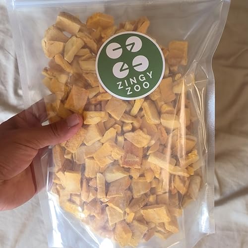 Gefriergetrocknete Mango | XL 300g Ohne Zuckerzusatz Mangos Gefriergetrocknet | Freeze Dried Fruit Mangoe Getrocknet | Trocken Früchte Keine Zusätze | Trockenmango ZingyZoo