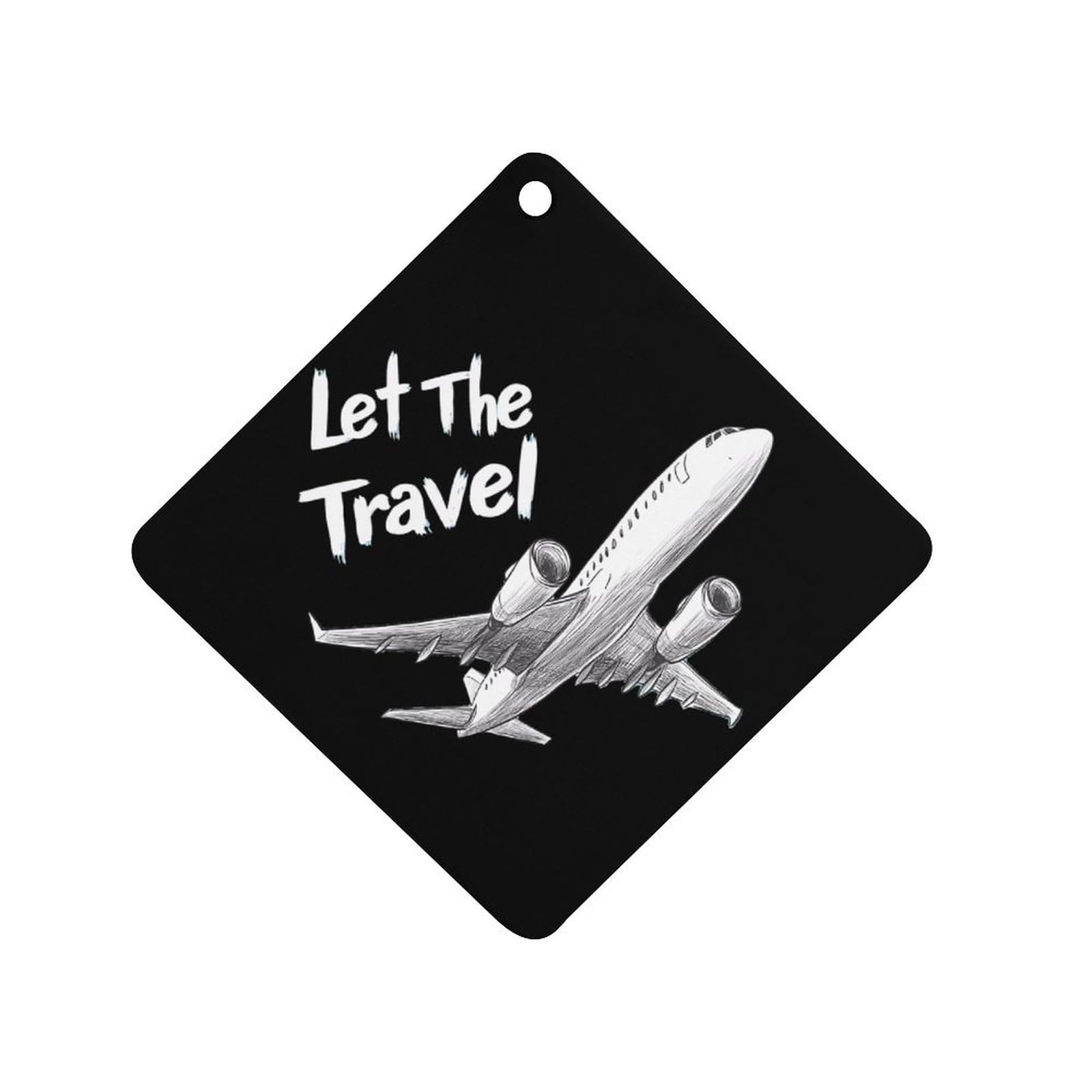 Airplane Travel Car Air Freshener Hanging Aromatherapy Tablets for Car Accessories Rhombus