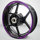 Stickman Vinyls Matte Purple Rapid Outer Rim Liner Stripe Compatible With Kawasaki Ninja 250 SL