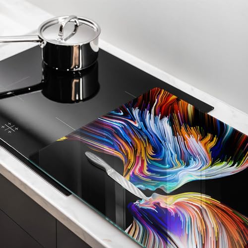 Planche à découper Wallfluent Cuisson Résistance multifonctionnelle grand format 80x52cm
