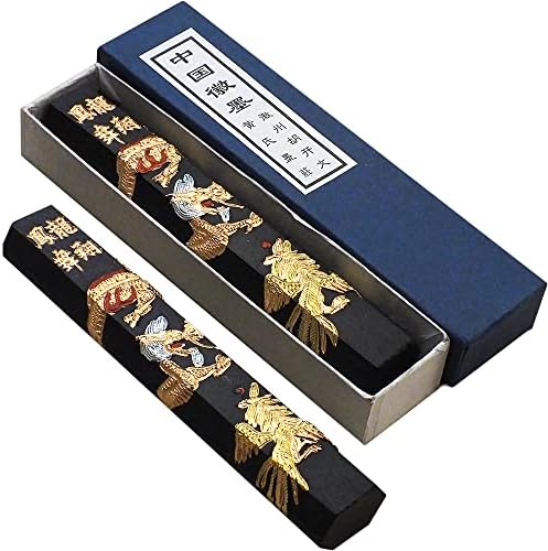 中国土産　龍翔鳳舞　　唐墨　箱付き2本入り 中国土産龍翔鳳舞唐墨箱付き2本入り