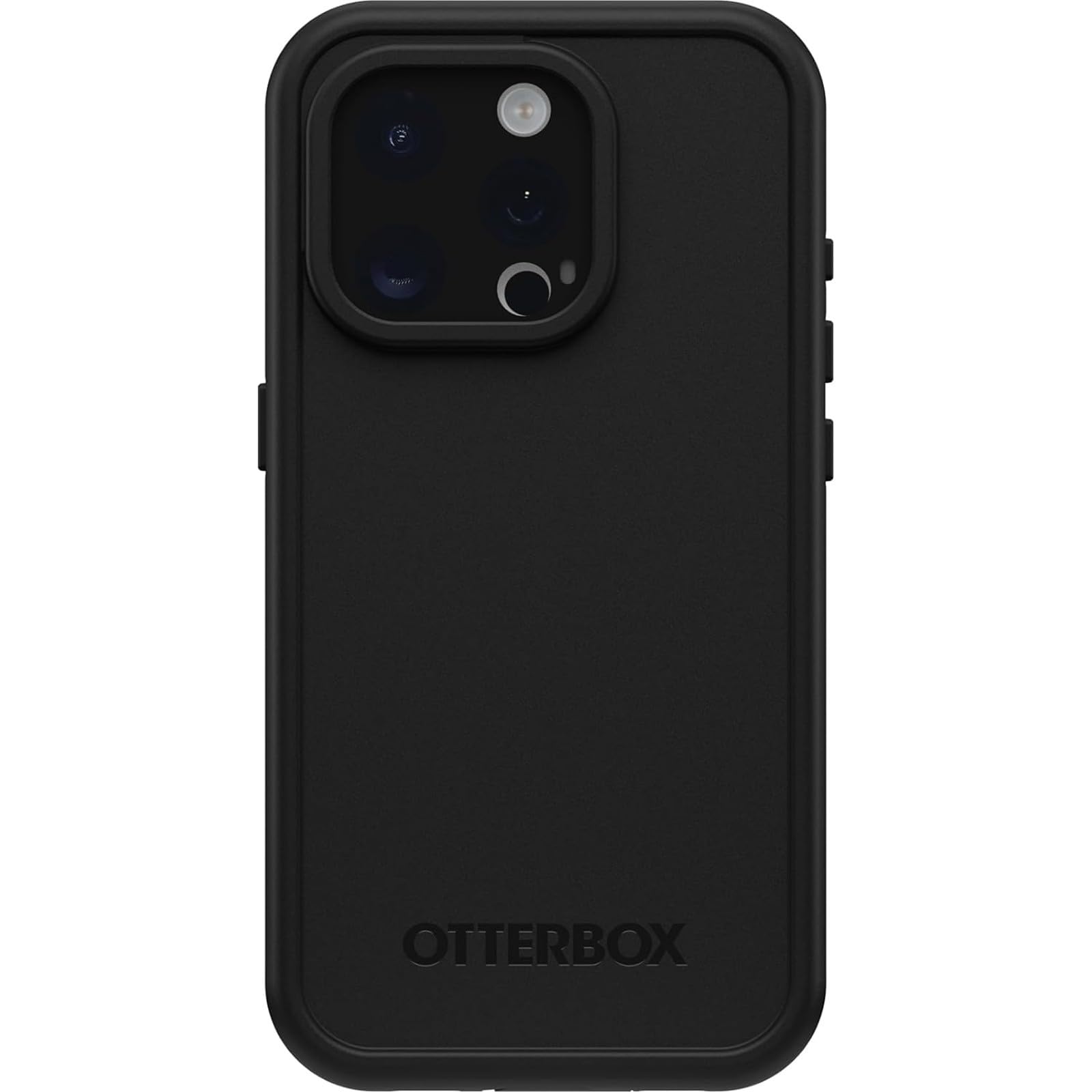 OtterBox Cover per iPhone 15 Pro Fre per MagSafe, resistente a acqua (IP68), shock, cover sottile con protezione schermo integrata, 5x vs le norme anti caduta MIL-STD 810G, Nero