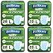 Medline FitRight Extra Adult Briefs with Tabs, Moderate Absorbency, Large, 48"-58", 4 packs of 20 (80 total)