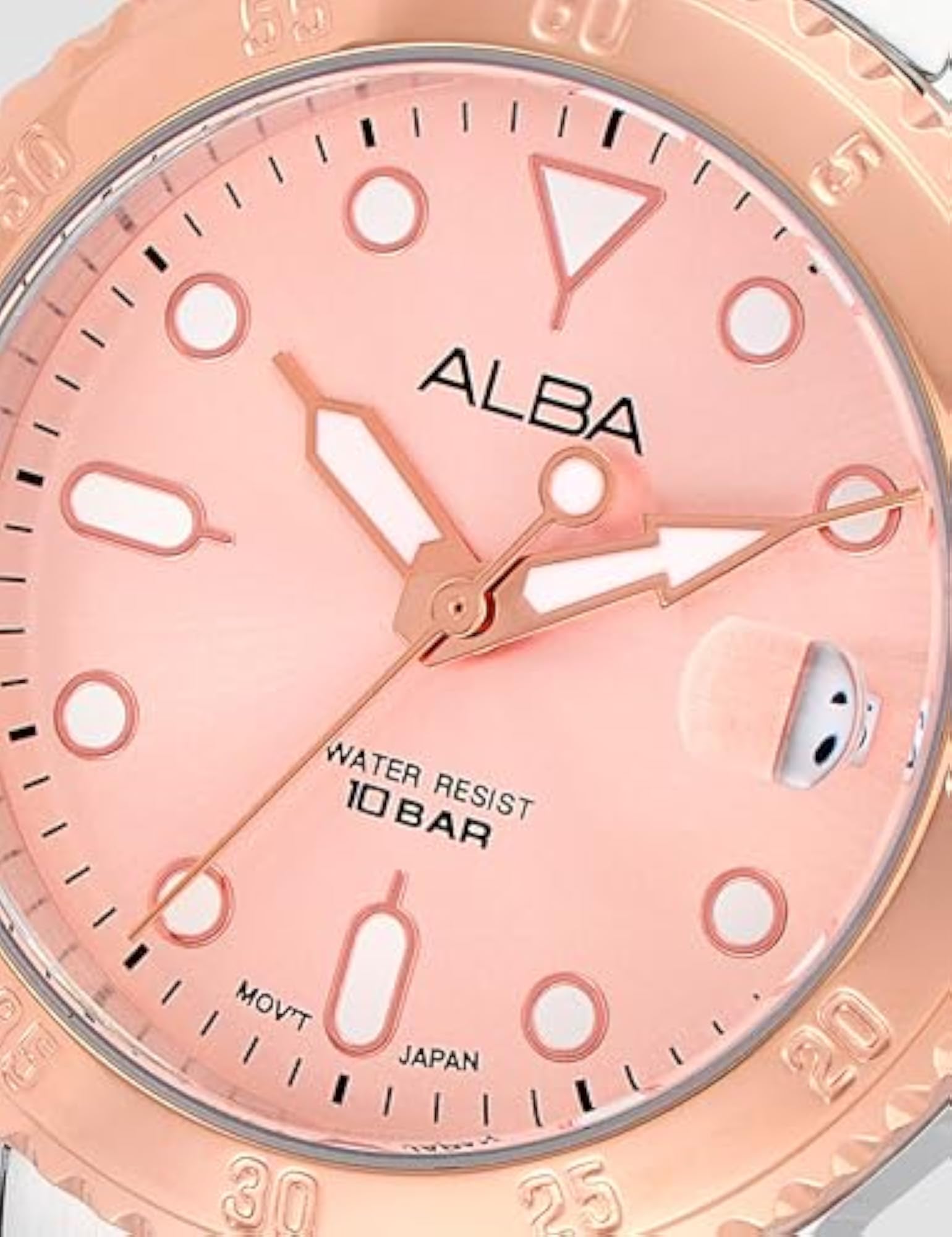 Women's Light Pink Dial Watch