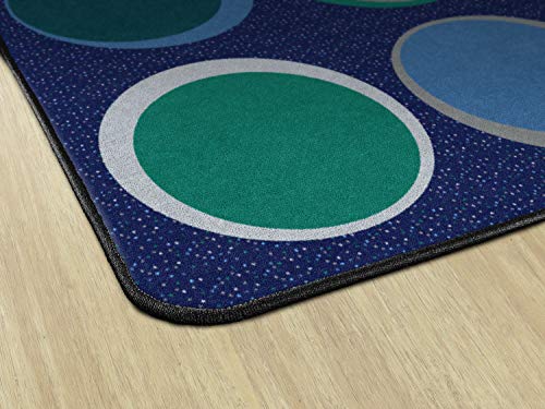Flagship Carpets Sitting Spots Seating Rectangle Area Rug for Children\'s Classroom or Kids Playroom, and Home Learning Carpet, Seats 24, 7\'6\" x 12\', Cool Blue - Thumbnail 7