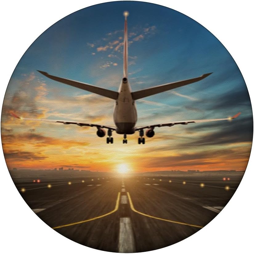 Plane Airplane Landing Pilot Flying Aircraft PopSockets Adhesive PopGrip - Image 3