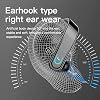 Uigsas Bluetooth Headset, Wireless Bluetooth Earpiece Handsfree Earphones with Microphone Headset 15hrs Working for Laptop Cell Phones Computer Trucker Driver