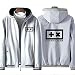 73HA73 Kapuzen Sweatshirt Herren Full Zip DJ Martin Garrix GRX Coat Jacke Teen Fashion Langarm Komfortable Sweatshirt Unisex (No Shirt),Gray,L(168-170cm)