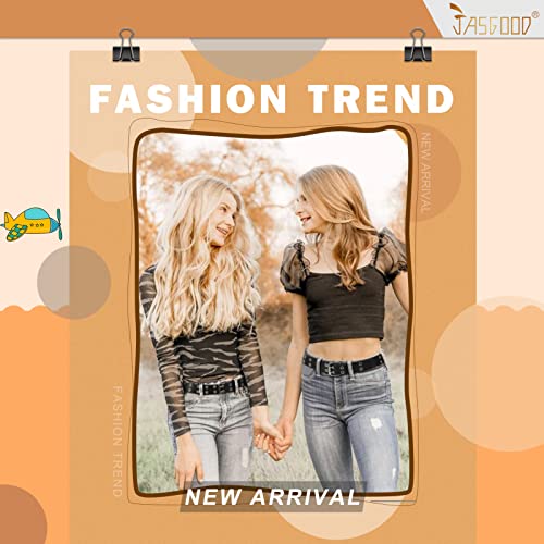 Jasgood Kids Double Grommet Belt For Girls And Boys, Pu Leather Kids Double Studded Holes Belt For Jeans Pants #TOP4