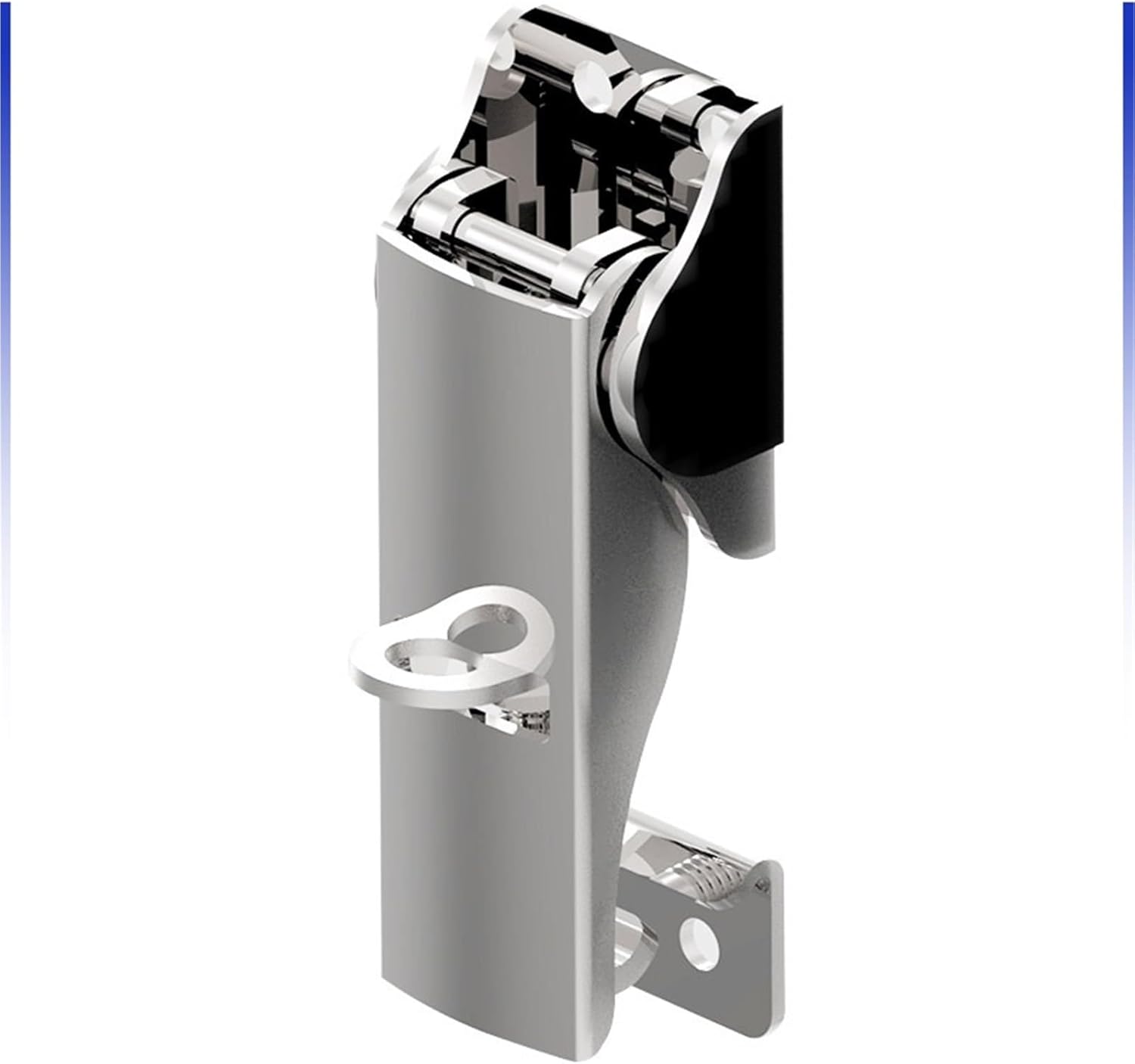 Pad Lockable Toggle Case Latch Locking Box Chest Draw Clasp Toolbox Stainless Steel Toggle Latch Catch Clamp with Lock 1Pcs(C9102-1,Aluminum Door_HASP)