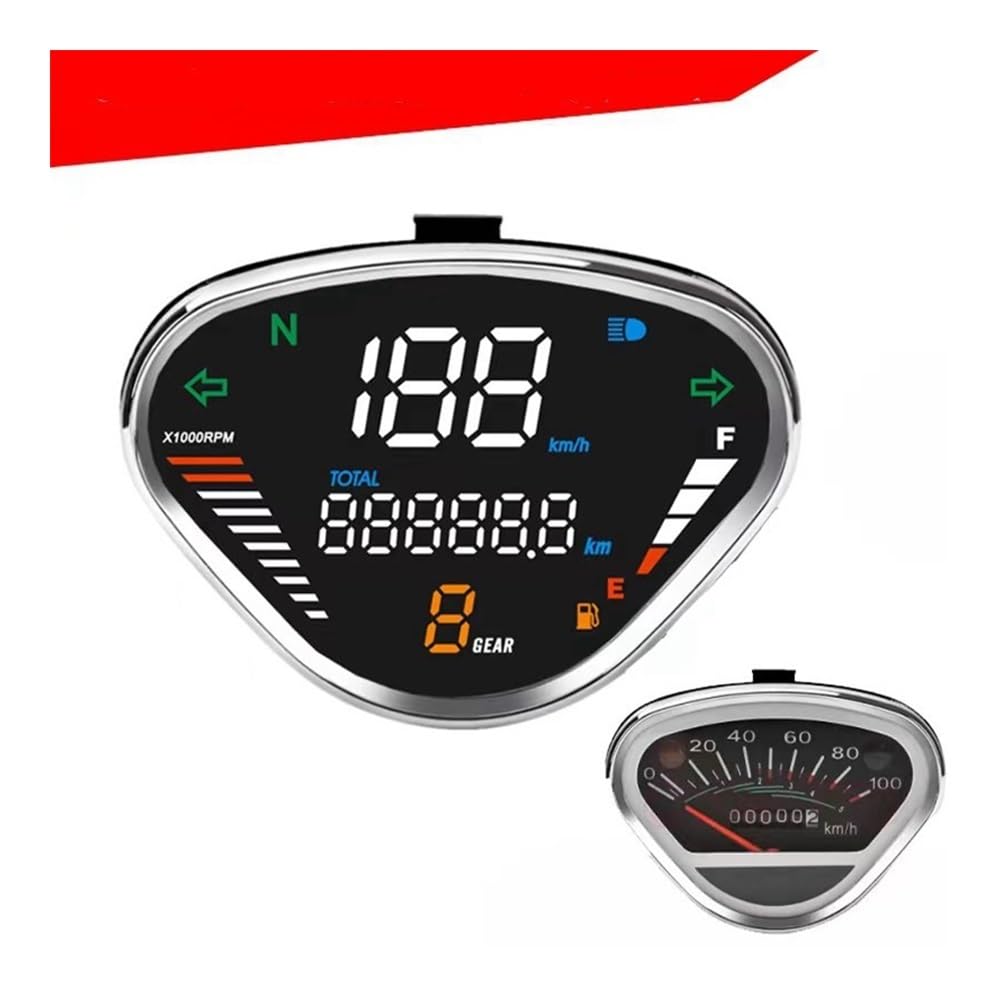 Contagiri per motori elettrici Per DAX 70 CT50 CT70 Per Jialing70 Moto METER CONTACHILOMETRI DIGITALE Strumento Di Montaggio Regolabile Tempo Di Guida