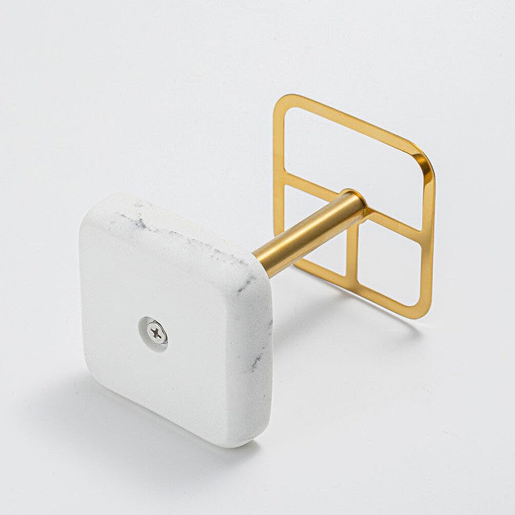 Porta Spazzolini Elettrico da Appoggio in Acciaio Inox 304 Oro | Design Multifunzione, Bordi Arrotondati, Struttura Stabile in Resina, 1 Pezzo
