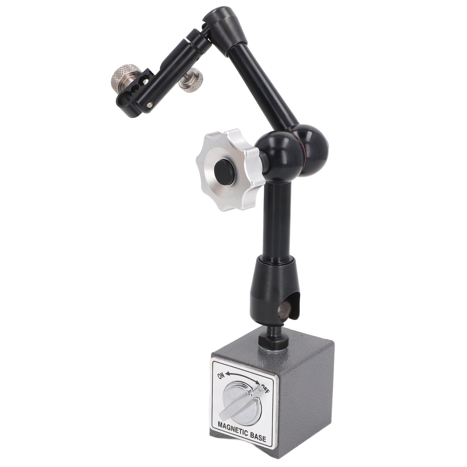 Soporte de base magnética universal Brazo flexible de alta resistencia ajustable Soporte de permanente para mecanizar piezas de trabajo Calibración de equipos de medición