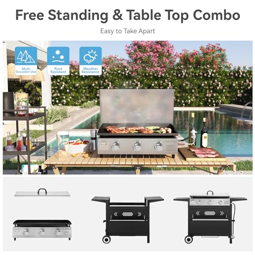 Green Party GP-E02GR-020 27 Inch Bbq Propane Gas Griddle thumb #2