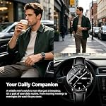 Minimaliste Wrist Montres pour hommes avec la date Classic Mens Montres Bracelet en cuir Mode Hommes Montres Montre Homme