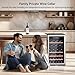 UNTOMAX Wine Fridge Dual Zone 52 Bottles,Wine Cooler Refrigerator Freestanding w/Lock,41F-68F Digital Temperature Control Compressor Wine Cellar, Fast Cooling Low Noise No Fog,20 Inch