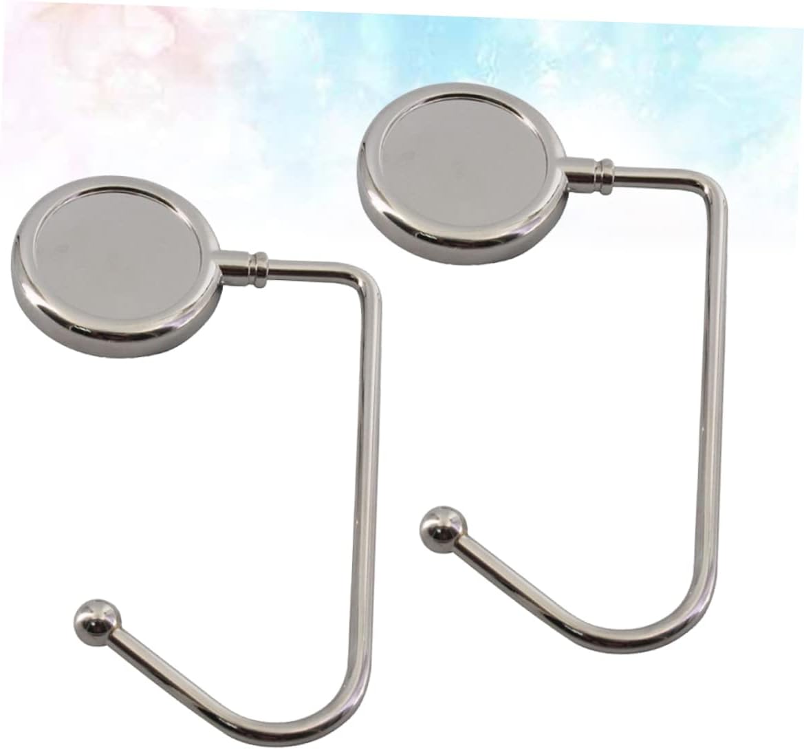 2pcs Handbag Hangers Purse Hooks Bag Table Hooks Id Prevent Dirt Safe for Home