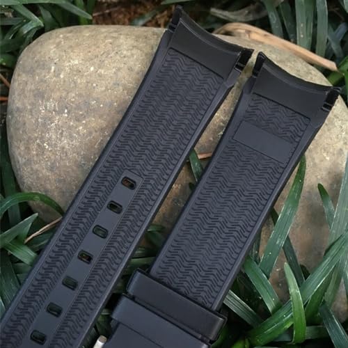 Strap de montre sport noir orange pour vos sessions de plongée