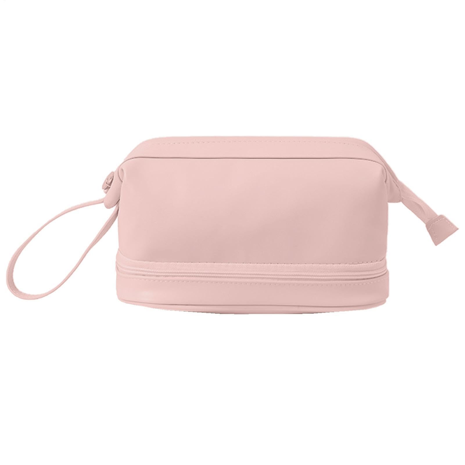 Bolsas de cosméticos de nivel en piel sintética suave e impermeable 8