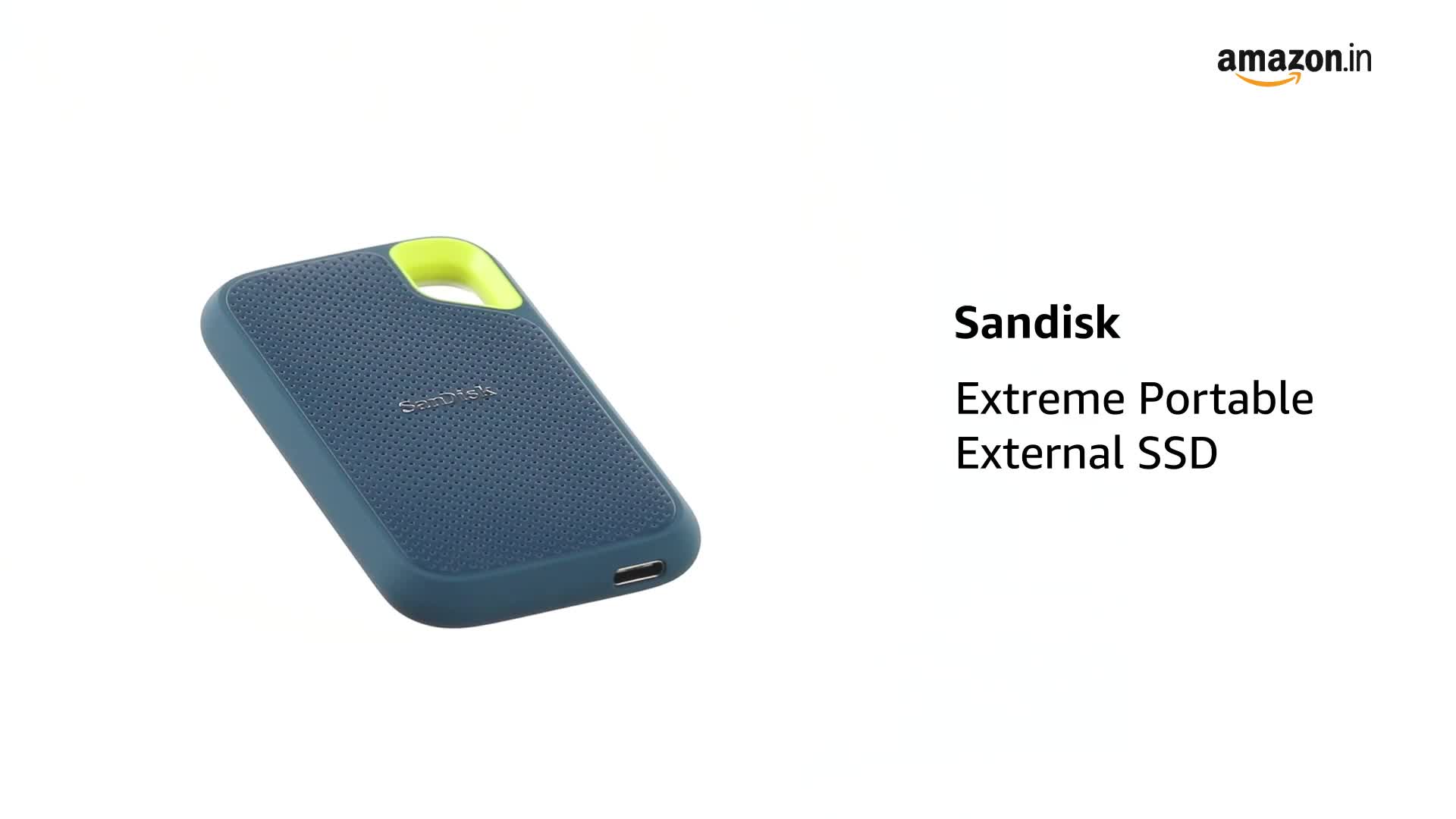 SanDisk Extreme Portable 2TB, 1050MB/s R, 1000MB/s W, 3mtr