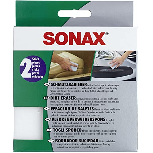 Schmutzradierer von SONAX im 2er Set Spezialschwamm für Reinigung