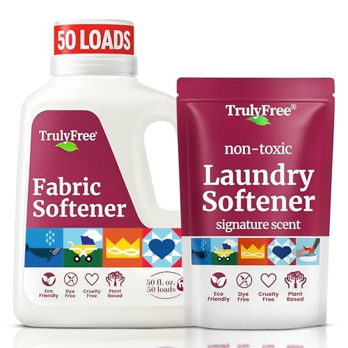Truly Free Natural Fabric Softener | Plant-Based | Non-Toxic for Babies & Kids Sensitive Skin |...