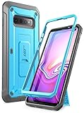 SUPCASE Unicorn Beetle Pro Series Designed for Samsung Galaxy S10 Plus Case (2019 Release) Full-Body Dual Layer Rugged with Holster & Kickstand Without Built-in Screen Protector (Blue)
