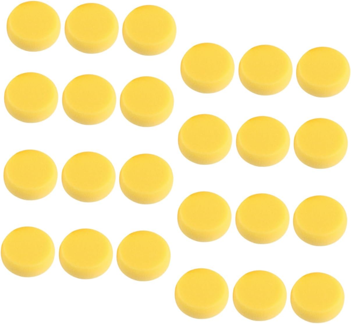 1set Yellow Round Painting Sponges Soft Absorbent Artist Tools for Crafts Face Painting and Cleaning for Boys and Girls and Adults