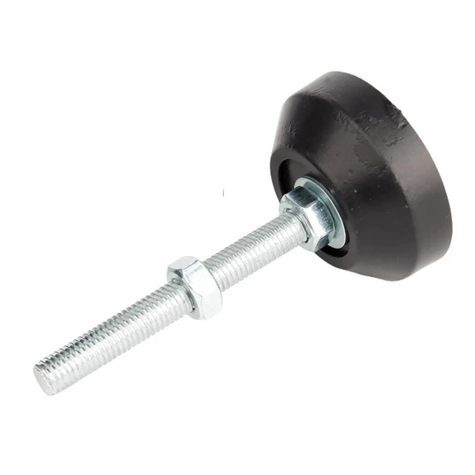 MUHUO adjustable feet for furniture,M8 M10 M12 M14M16 Adjustable Leg Thread Type Levelling Swivel Base Carbon Steel+Articulating Leveling Legs(180mm,40 M12(10pcs))