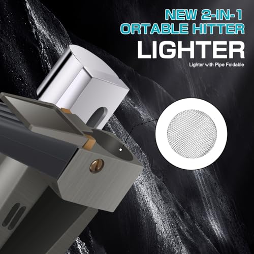 Encendedor plegable metálico recargable FOTN 2 en 1 miniatura 3