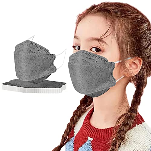 YOYOA 10 Stück Kinder Mundschutz Einweg 3D Bunte Mund und Nasenschutz Masken, 4-Lagen Mundschutzmaske Einwegmasken farbig, hohe Filteration, bequem, atmungsaktiv Cover