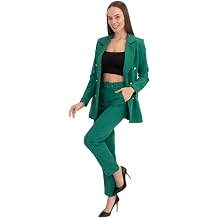 Kad n Tak m Elbise Ye il Polyester Kar ml  Uzun Kol Regular Kal p