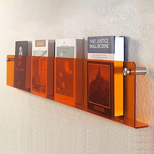 Acrylic Magazine Rack Wall - Lightweight Brochure Holder, Modern Newspaper Stand, Clear Book Storage Shelf for Home & Office nization, Stylish Wall-Mounted Display