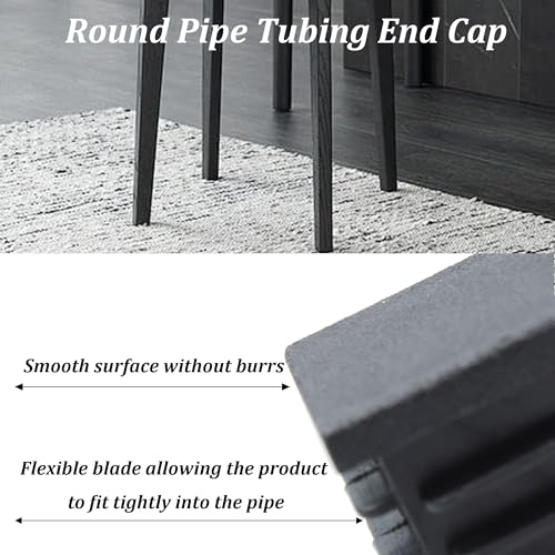 Image of 32PCS (3 /4Inch) 19mm Square Plastic Hole Plug, Black Furniture Finishing Sliders, Square Pipe Tubing End Cap, Plastic Insert End Caps for Square Metal Tube