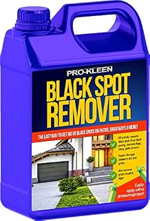 Pro-Kleen Powerful Black Spot Remover (5L) - Removes Black Spots, Dirt and Stain - Powerful, Easy to Use Fluid / Liquid Cleaning Solution - Powers Through Stubborn Dirt & Grime - Use on Patios, Natural Stone, Indian Sandstone, Driveways, Block Flags