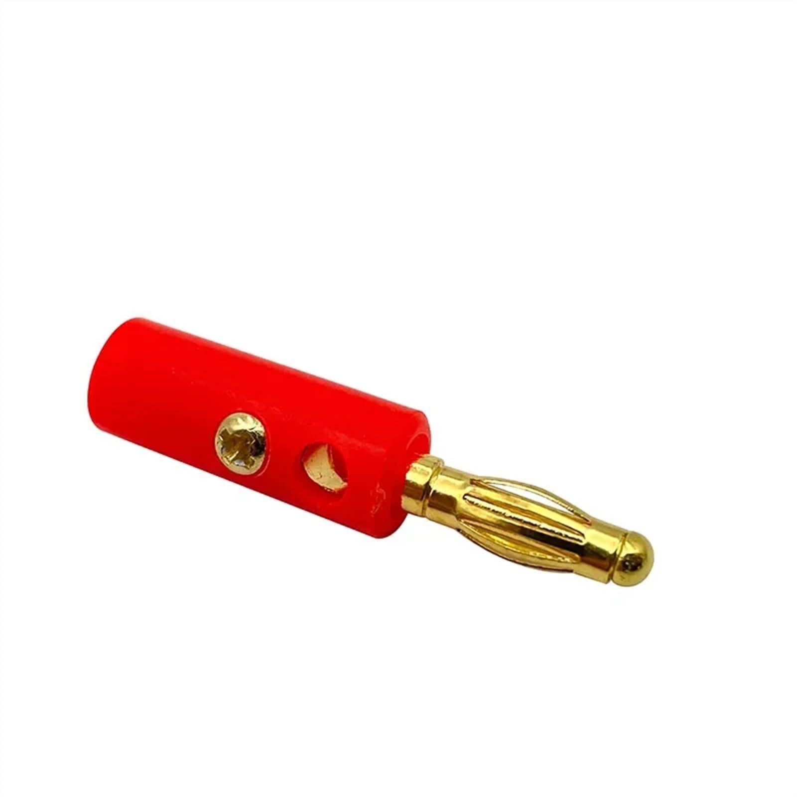 Spina for altoparlante con connettore a banana da 4 mm placcato oro da 40 pezzi, compatibile con cavi for altoparlanti fino a 3 mm di diametro(20 Red 20 Black)