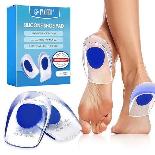 2 Paar Fersenkissen Einlagen, Haltungskorrigierende Fersenpolster, Soft...