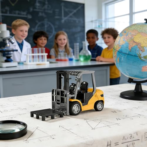 Carretilla elevadora RC y vehículo de construcción de elevación miniatura 2