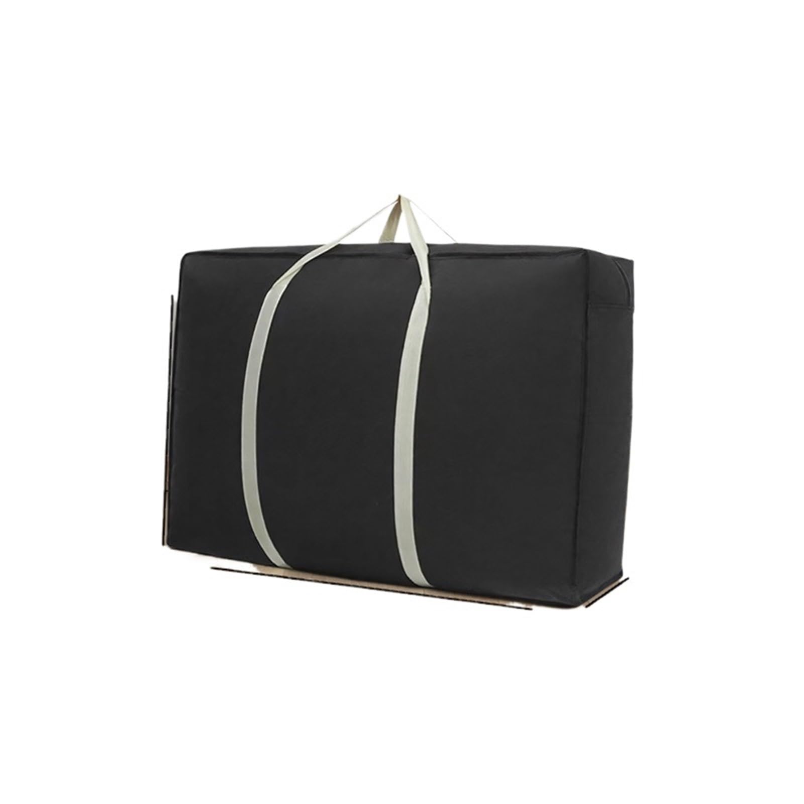 QMDSNFB Moving Bags Quilt Storage, Bagged, Moving, Thickened Bag, Waterproof, Large-capacity Duffel, Clothes(Black-78X55)