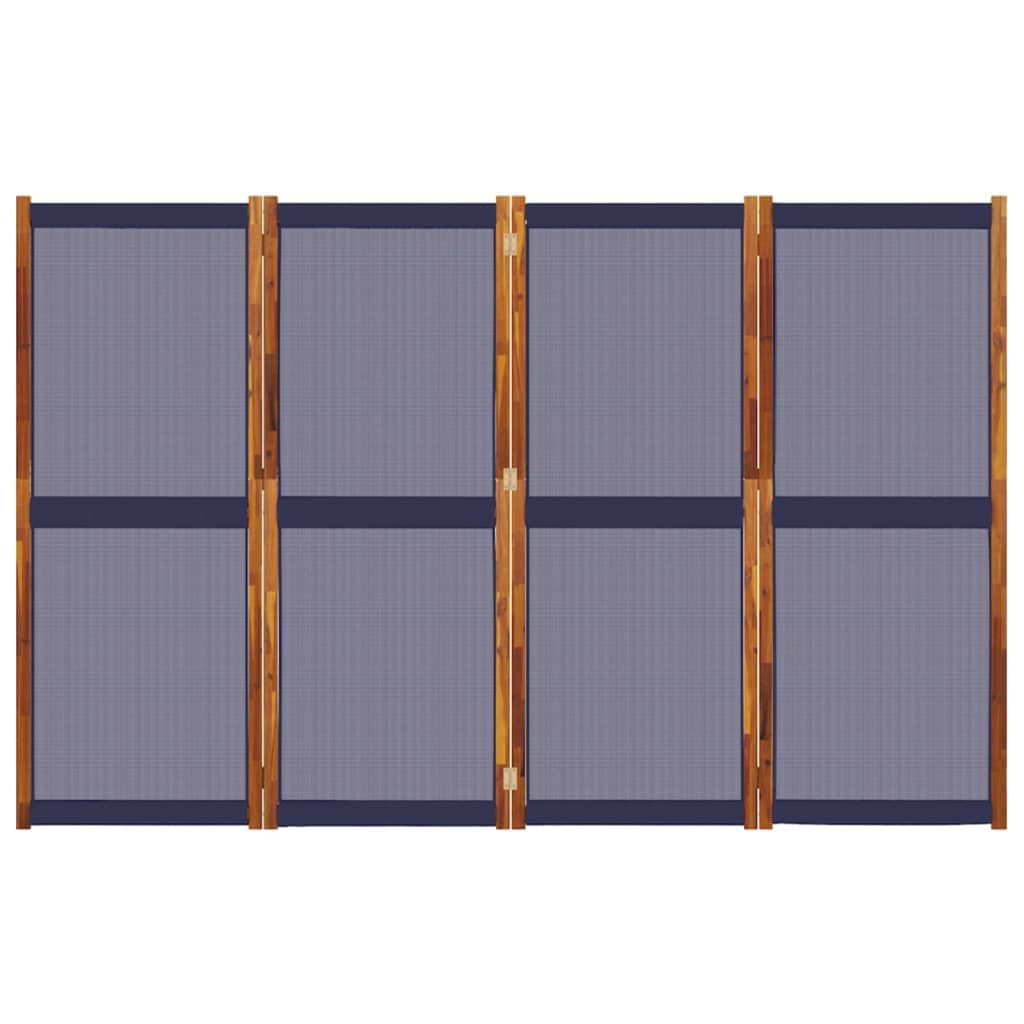 Przegroda działowa 4 panele 280x180 cm Ciemnoniebieska